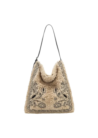 Melie Bianco Annie Faux Fur Tote Bag