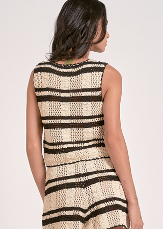 Elan Tie Front Top Vest