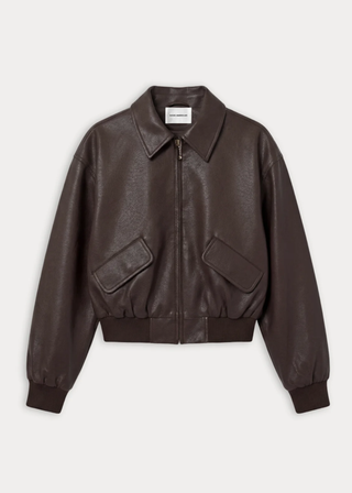 Good American Better Than Leather Bomber Jacket