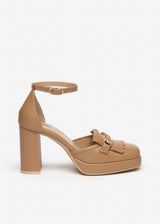 NeroGiardini Kiltie Ankle-Strap Pumps