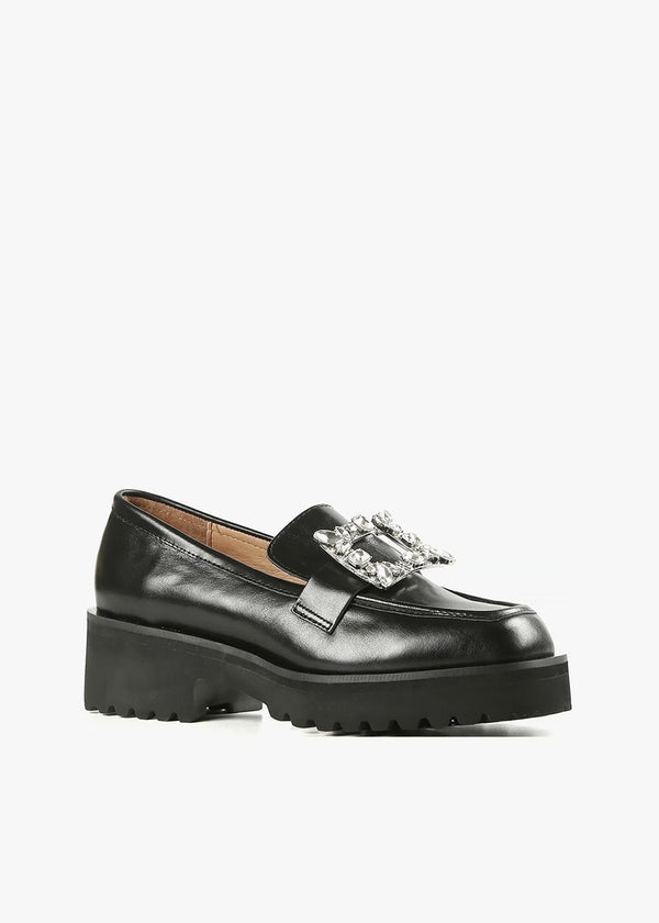 All Black Footwear Elton Lugg Loafer