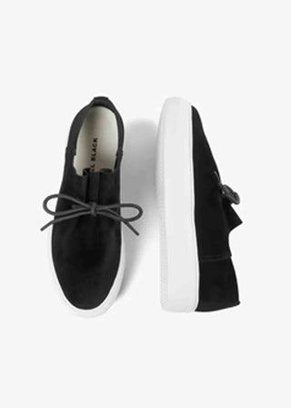 All Black Footwear Gathered Sneaker - MD