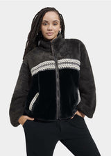 UGG Marlene Sherpa Jacket Heritage Braid