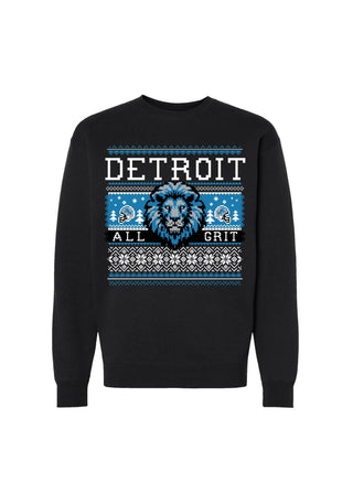 Ink Detroit All Grit Ugly Christmas Sweatshirt - FS