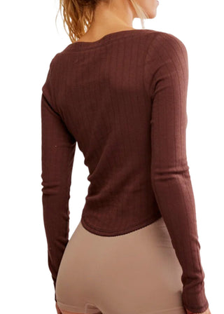 Free People Coffee Chat Long Sleeve - FS
