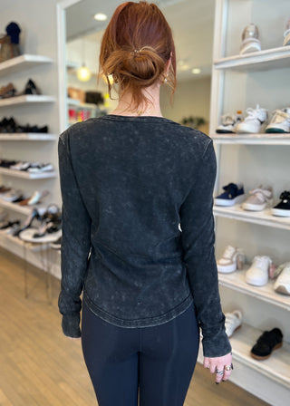 Mystree Washed Rib L/S Top - FS