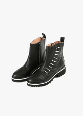 All Black Footwear Side Cord Bootie - FS