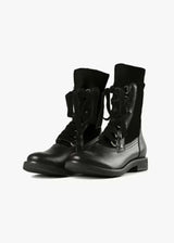 All Black Footwear Sock Camper Boot