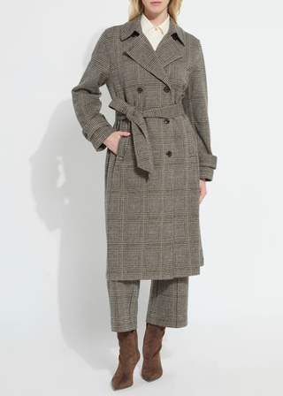 Lysse Marla Brushed Ponte Belted Trench Coat