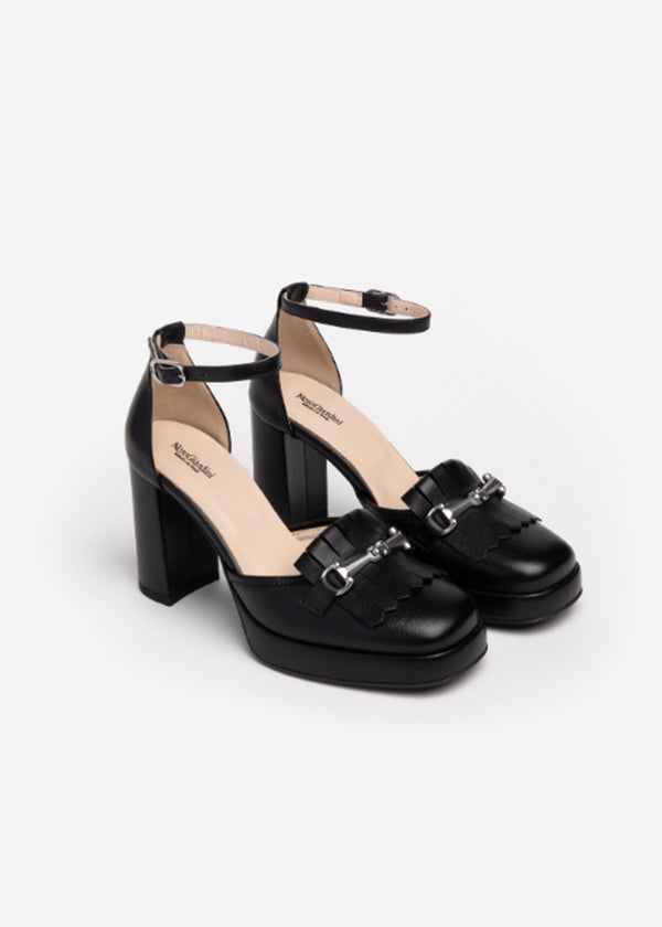 NeroGiardini Kiltie Ankle-Strap Pumps
