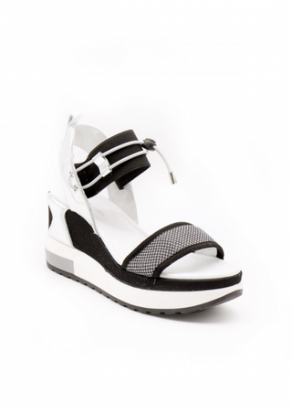 NeroGiardini Bungee Platform Wedge Sandal