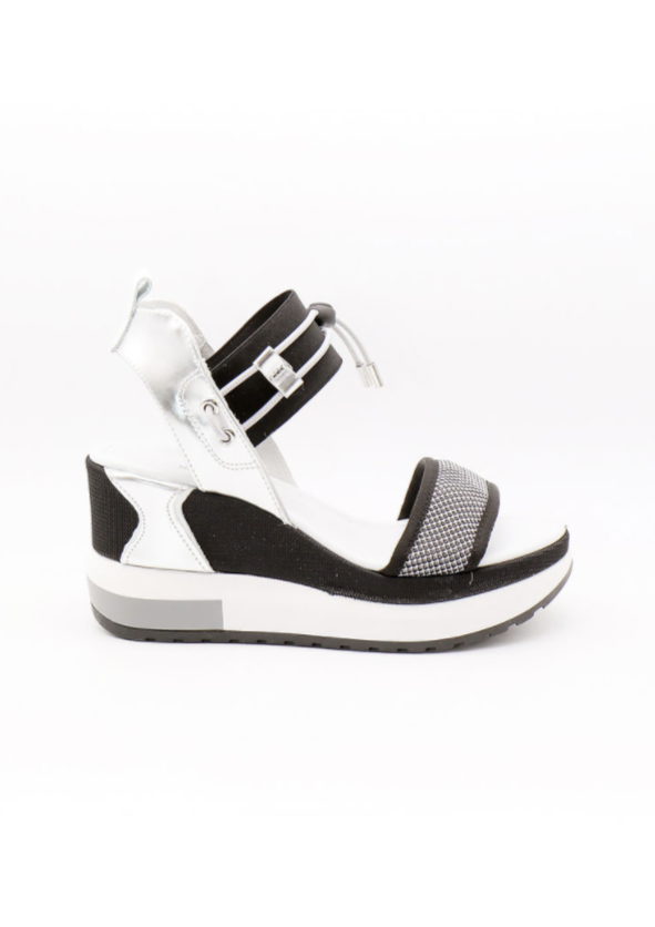NeroGiardini Elastico Wedge Sandal